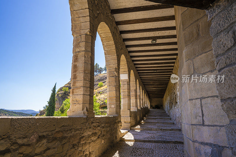 Viergen de la Pena Basilica教堂在西班牙Ribagorza的Huesca Aragon的Graus世纪16世纪